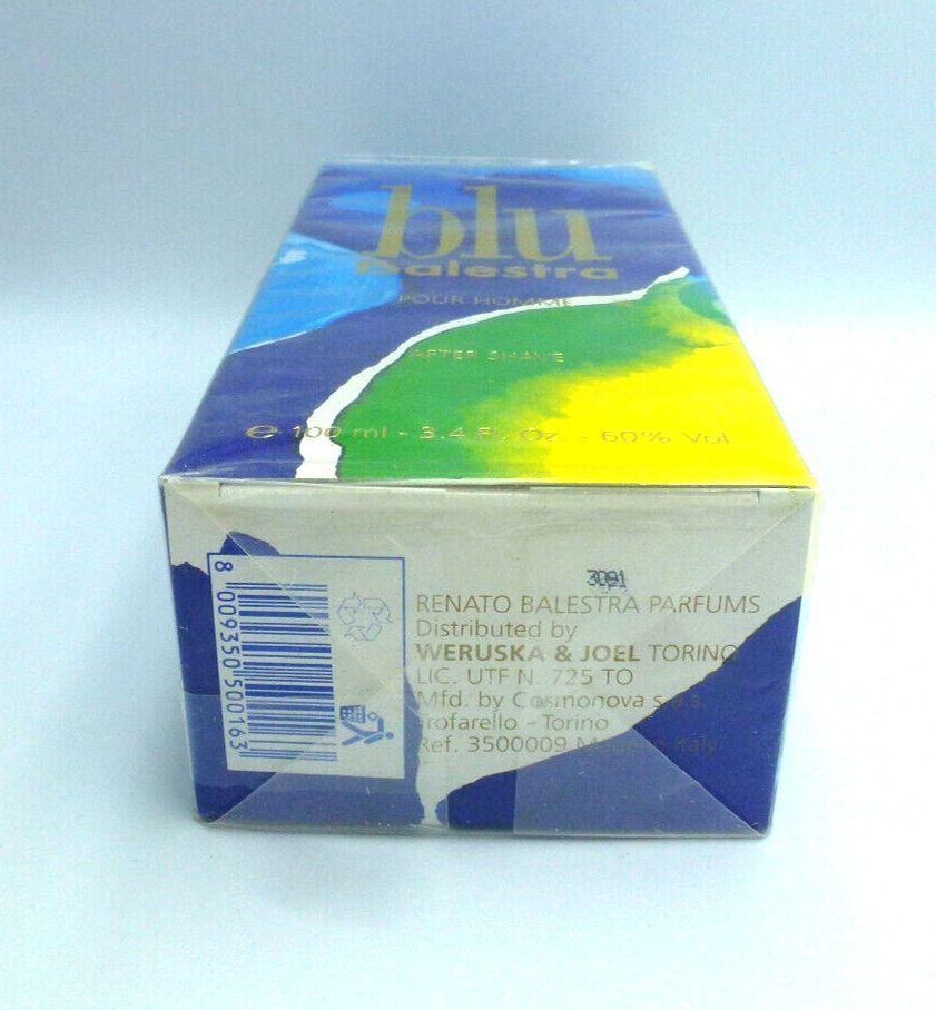 blu Balestra pour Homme by Renato Balestra - After Shave 100 ml (Vintage)