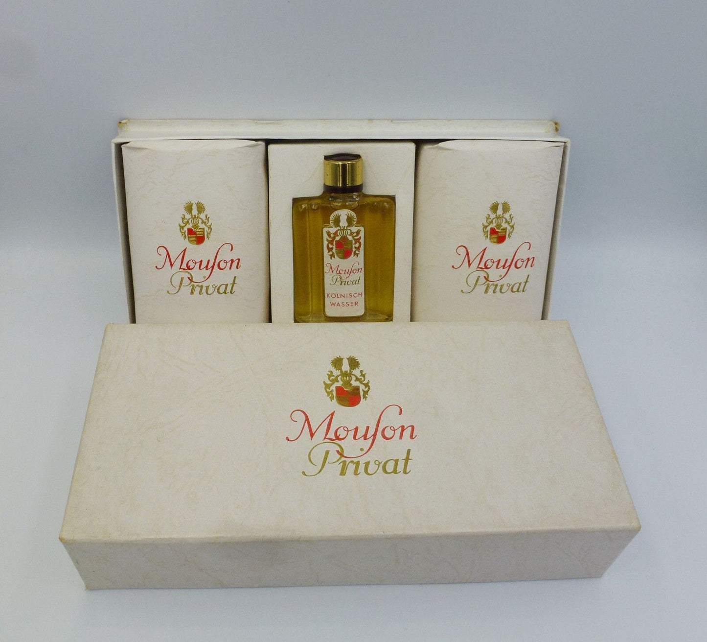 Mouson Privat Kölnisch Wasser Set - Eau de Cologne + 2 x Seife (Vintage)