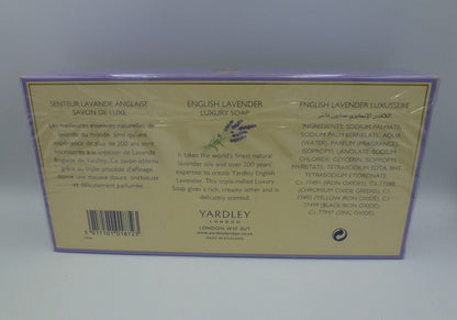 Yardley English Lavender - Savon de Luxe Luxuseife Seife 3 x 150 g
