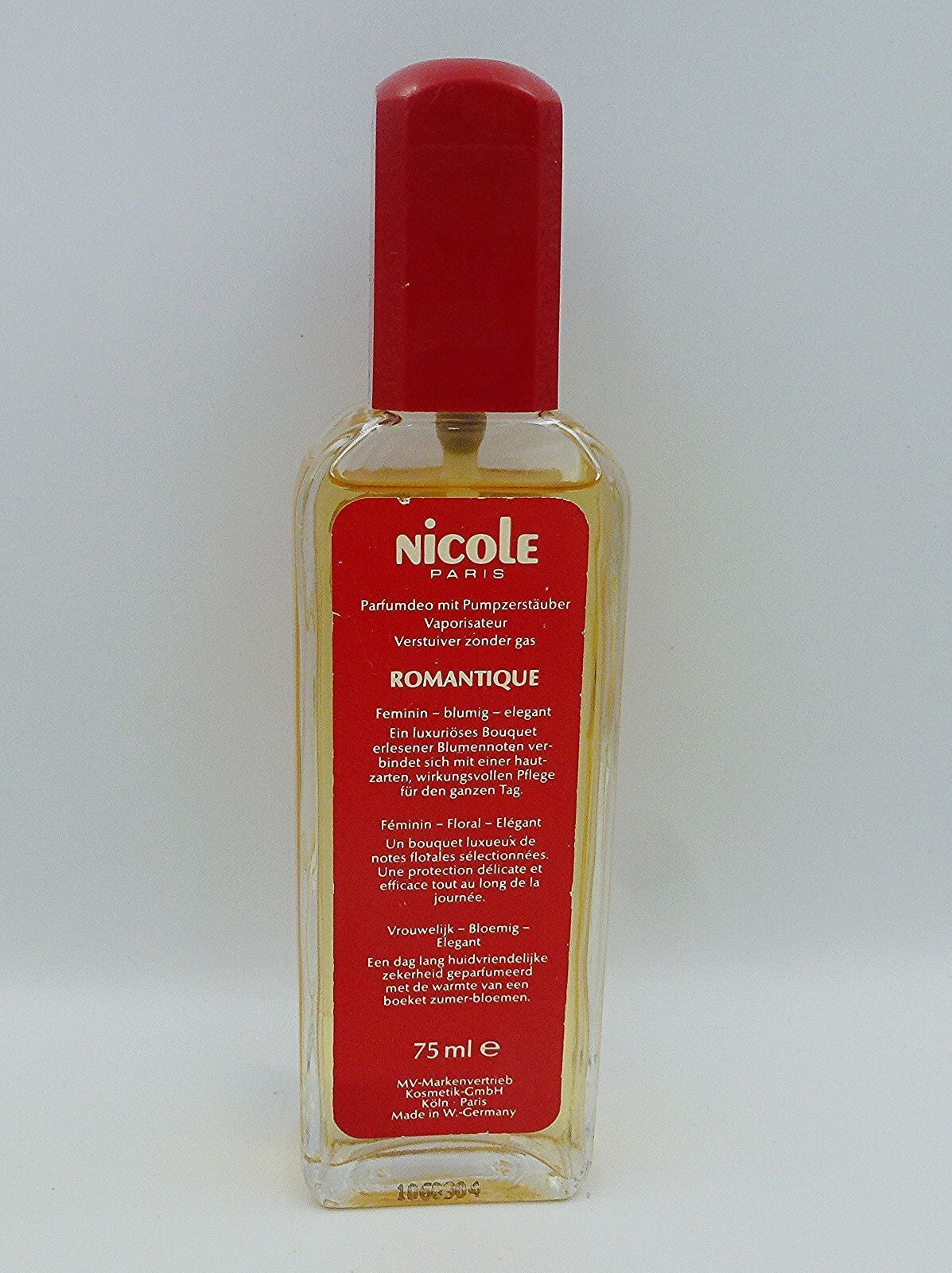 NICOLE Romantique Parfum - Parfumdeo mit Pumpzersträuber 75 ml (Vintage)